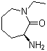 (3S)-3-氨基-1-乙基六氢-2H-氮杂卓-2-酮分子结构 (CAS 206434-45-9)