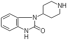 1-(4-哌啶基)-2-苯并咪唑酮分子结构 (CAS 20662-53-7)