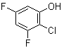 2-Chloro-3,5-difluorophenol molecular structure (CAS 206986-81-4)