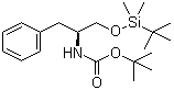 (S)-1-叔丁基二甲基硅氧基-3-苯基丙-2-基氨基甲酸叔丁酯分子结构 (CAS 207122-29-0)
