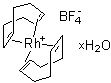 二(1,5-环辛二烯)铑(I)四氟硼酸盐水合物分子结构 (CAS 207124-65-0)