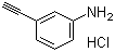 3-乙炔基苯胺盐酸盐分子结构 (CAS 207226-02-6)