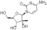 2'-C-甲基胞嘧啶核苷分子结构 (CAS 20724-73-6)