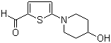 5-(4-羟基哌啶)-2-噻吩甲醛分子结构 (CAS 207290-72-0)