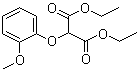 (2-甲氧基苯氧基)丙二酸二乙酯分子结构 (CAS 20730-58-9)