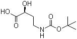 (2S)-4-[[(tert-Butoxy)carbonyl]amino]-2-hydroxybutanoic acid molecular structure (CAS 207305-60-0)