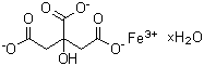2-羟基-1,2,3-丙三酸铁盐水合物分子结构 (CAS 207399-12-0)