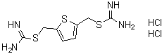 硫代氨基亚胺酸2,5-噻吩二基二(亚甲基)二酯二盐酸盐分子结构 (CAS 2076-91-7)