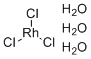 结构式 CAS# 20765-98-4, 氯化铑(三水); 三氯化铑(三水)