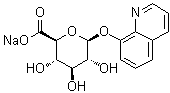 8-Quinolinyl beta-D-glucopyranosiduronic acid monosodium salt molecular structure (CAS 207728-71-0)
