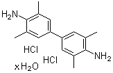3,3',5,5'-四甲基-[1,1'-联苯]-4,4'-二胺盐酸盐水合物分子结构 (CAS 207738-08-7)