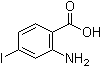 2-氨基-4-碘苯甲酸分子结构 (CAS 20776-54-9)