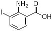 2-氨基-3-碘苯甲酸分子结构 (CAS 20776-55-0)