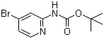 4-溴吡啶-2-氨基甲酸叔丁酯分子结构 (CAS 207799-10-8)