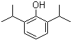 结构式 CAS# 2078-54-8, 丙泊酚; 2,6-二异丙基苯酚