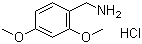 结构式 CAS# 20781-21-9, 2,4-二甲氧基苄胺盐酸盐