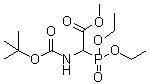 结构式 CAS# 207863-56-7, (二乙氧基亚膦酰)[[(1,1-二甲基乙氧基)羰基]氨基]乙酸甲酯
