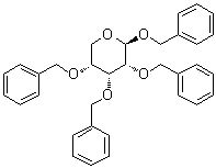 苄基 2,3,4-三-O-苄基-beta-D-吡喃核糖苷分子结构 (CAS 20787-20-6)