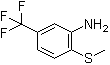 2-(甲硫基)-5-三氟甲基苯胺分子结构 (CAS 207974-07-0)