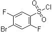 4-溴-2,5-二氟苯磺酰氯分子结构 (CAS 207974-14-9)