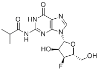 N2-异-丁酰基-3'-脱氧-3'-氟鸟苷分子结构 (CAS 2080404-20-0)