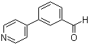 3-(吡啶-4-基)苯甲醛分子结构 (CAS 208190-04-9)