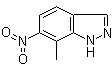 7-甲基-6-硝基-1H-吲唑分子结构 (CAS 208457-81-2)
