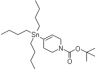 4-(三丁基锡烷基)-3,6-二氢-2H-吡啶-1-羧酸叔丁酯分子结构 (CAS 208465-07-0)