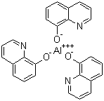 8-羟基喹啉铝分子结构 (CAS 2085-33-8)