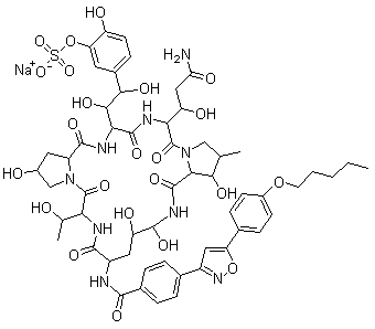 米卡芬净钠分子结构 (CAS 208538-73-2)
