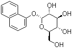 1-萘基 alpha-D-吡喃葡萄糖苷分子结构 (CAS 208647-48-7)