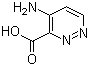 4-氨基哒嗪-3-羧酸分子结构 (CAS 20865-29-6)