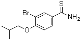 3-溴-4-异丁氧基硫代苯甲酰胺分子结构 (CAS 208665-96-7)