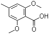 2,6-二甲氧基-4-甲基苯甲酸分子结构 (CAS 20872-08-6)