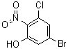 5-Bromo-3-chloro-2-nitrophenol molecular structure (CAS 2090301-02-1)