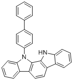 11-([1,1'-联苯]-4-基)-11,12-二氢吲哚并[2,3-a]咔唑分子结构 (CAS 2095887-12-8)