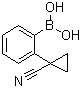 (2-(1-氰基环丙基)苯基)硼酸分子结构 (CAS 2096339-75-0)