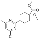 Methyl 4-(4-Chloro-6-methyl-2-pyrimidinyl)-1-methoxycyclohexanecarboxylate molecular structure (CAS 2097133-31-6)