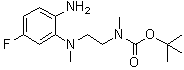 结构式 CAS# 2097165-02-9, N-[2-[(2-氨基-5-氟苯基)甲基氨基]乙基]-N-甲基氨基甲酸叔丁酯