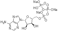 腺苷 5'-(四氢三磷酸酯)三钠盐分子结构 (CAS 20978-32-9)