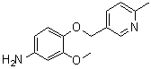 3-甲氧基-4-[(6-甲基-3-吡啶基)甲氧基]苯胺分子结构 (CAS 2097800-25-2)