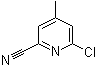 6-氯-4-甲基吡啶-2-甲腈分子结构 (CAS 209858-74-2)