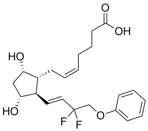 他氟前列素游离酸分子结构 (CAS 209860-88-8)