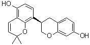 (3R)-3,4-二氢-2',2'-二甲基-[3,8'-联-2H-1-苯并吡喃]-5',7-二醇分子结构 (CAS 210050-83-2)