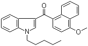 1-戊基-3-(4-甲氧基萘甲酰基)吲哚分子结构 (CAS 210179-46-7)