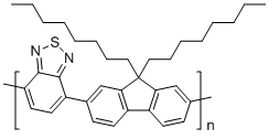 9,9-二辛基芴-2,1,3-苯并噻二唑共聚物分子结构 (CAS 210347-52-7)