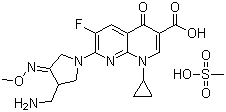 Gemifioxacin mesylate molecular structure (CAS 210353-53-0)