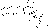 司他生坦钠分子结构 (CAS 210421-74-2)