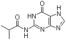 N-(6,7-二氢-6-氧代-1H-嘌呤-2-基)-2-甲基丙酰胺分子结构 (CAS 21047-89-2)