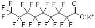 全氟壬酸钾分子结构 (CAS 21049-38-7)